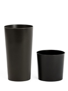 Кашпо для цветов «Камелия», вставка 9 л, 26×26×46 см, пластиковое, цвет графит - Фото 3