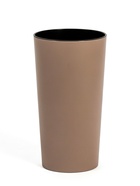 Кашпо для цветов «Камелия», вставка 9 л, 26×26×46 см, пластиковое, цвет капучино - Фото 1