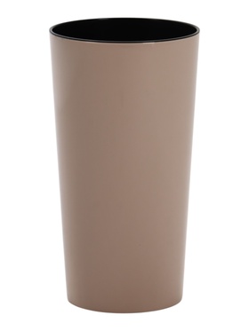 Кашпо для цветов «Камелия», вставка 4 л, 19×19×36 см, пластиковое, цвет капучино  (артикул 10999716)  большой выбор товаров оптом и в розницу по низким ценам с доставкой