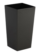 Кашпо для цветов «Жасмин», вставка 11 л, 25×25×46 см, пластиковое, цвет графит  (артикул 10999718)  большой выбор товаров оптом и в розницу по низким ценам с доставкой