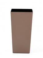 Кашпо для цветов «Жасмин», вставка 11 л, 25×25×46 см, пластиковое, цвет капучино - Фото 2