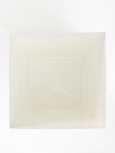 Кашпо для цветов «Жасмин», вставка 4.5 л, 19×19×36 см, пластиковое, белое
