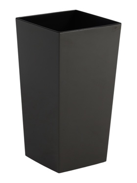 Кашпо для цветов «Жасмин», вставка 4.5 л, 19×19×36 см, пластиковое, цвет графит  (артикул 10999722)  большой выбор товаров оптом и в розницу по низким ценам с доставкой