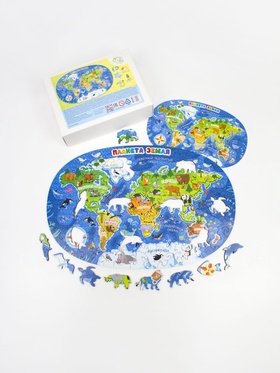 Пазл деревянный YOSHATOYS «Планета Земля»