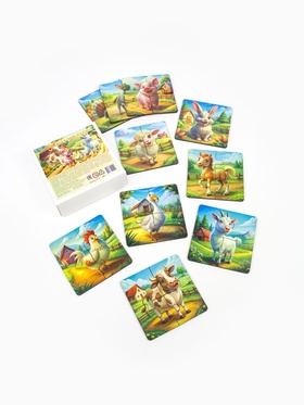Пазл деревянный YOSHATOYS «Весёлая ферма»  (артикул 11005877)  большой выбор товаров оптом и в розницу по низким ценам с доставкой