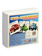 Пазл деревянный YOSHATOYS «Половинки - транспорт» - Фото 2