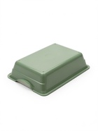 Туалет для кошек глубокий, 36×25×9 см, с сеткой, белый, мятный - фото 809614783