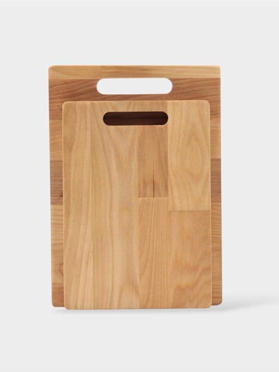 Набор разделочных досок, 2 шт., 24×17 см, 20.5×14.5 см, дерево берёза, пропитаны минеральным маслом