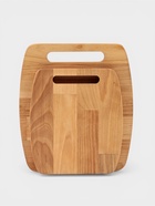 Набор разделочных досок, 2 шт., 24×21 см, 19.5×17 см, дерево берёза, пропитаны минеральным маслом - Фото 1