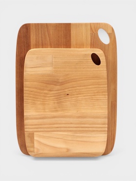 Набор разделочных досок, 2 шт., 27.5×21 см, 22.2×17 см, дерево берёза, пропитаны минеральным маслом