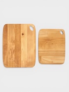 Набор разделочных досок, 2 шт., 27.5×21 см, 22.2×17 см, дерево берёза, пропитаны минеральным маслом  (артикул 11001271)  большой выбор товаров оптом и в розницу по низким ценам с доставкой