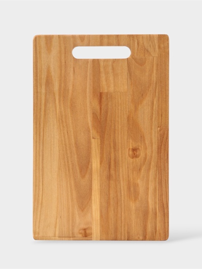 Доска разделочная «Классик», 29.5×19.5×1.8/1.6 см, дерево берёза, пропитана маслом, бежевая