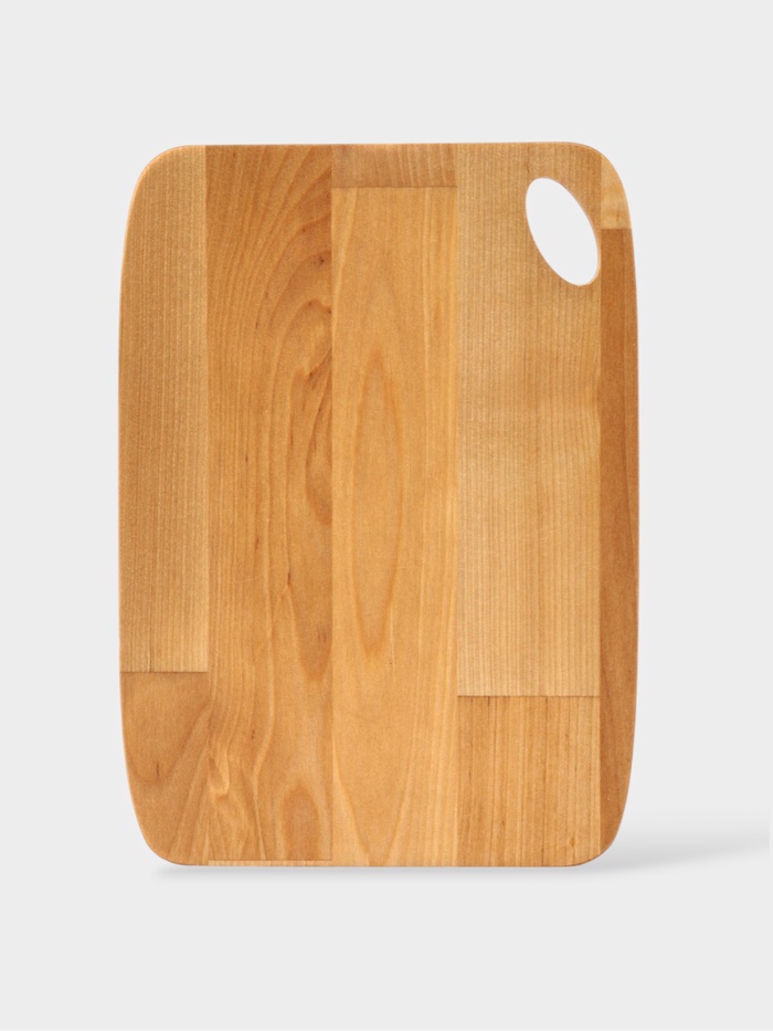 Доска разделочная, 22.2×17×1.8/1.6 см, дерево берёза, пропитана маслом, бежевая - Фото 1