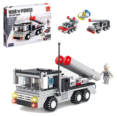 УЦЕНКА Конструктор Военные "Ракетница", 3 в 1, 222 детали