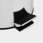 УЦЕНКА Ведро мусорное с педалью, 12 л, нерж. сталь - Фото 4