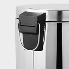 УЦЕНКА Ведро мусорное с педалью, 12 л, нерж. сталь - Фото 5