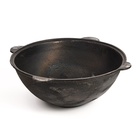 УЦЕНКА Казан, 16 л, плоское дно, нет крышки, чугун - Фото 2