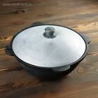 УЦЕНКА Казан чугунный, 3.5 л, плоское дно, нет крышки - Фото 4