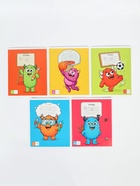 Тетрадь в клетку, 12 листов, А5, на скрепке «Монстрики» МИКС - Фото 2