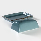 УЦЕНКА Масленка Magistro «Церера» 18×12 см, цвет голубой - Фото 9