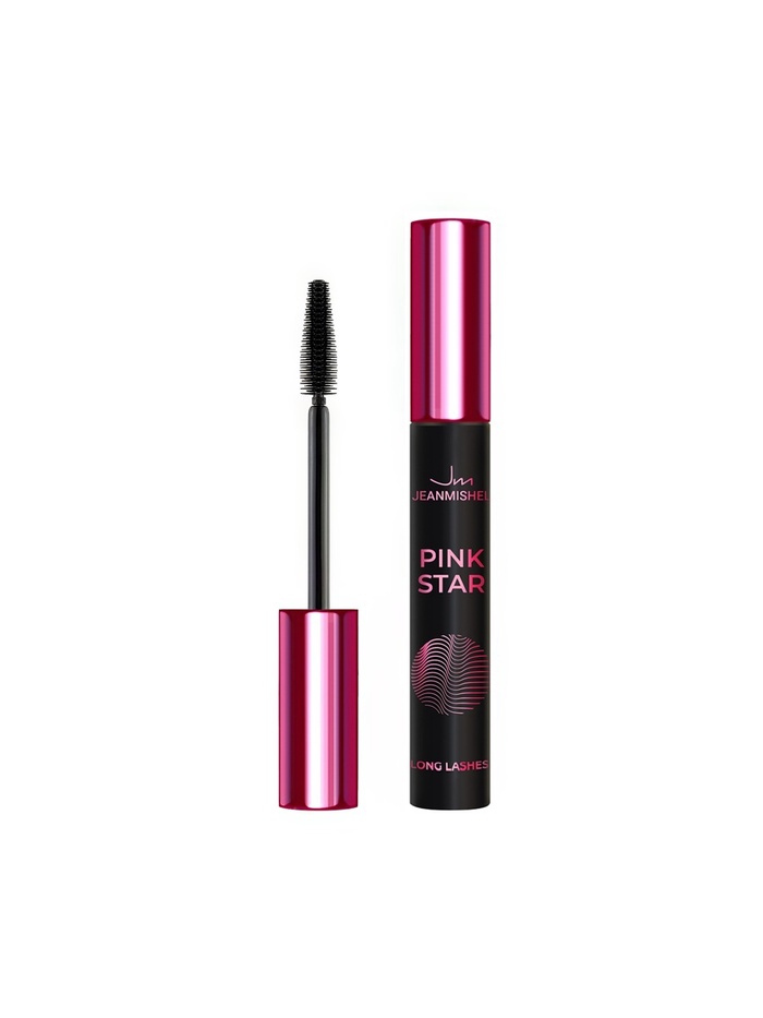 Тушь для ресниц PINK STAR силиконовая кисть, эффект удлинения, 10 мл - Фото 1