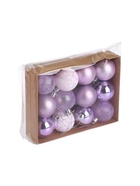 УЦЕНКА Набор шаров пластик d=5 см, 12 шт. «Морозная ночь» сиреневый - Фото 9