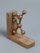 УЦЕНКА Держатель для книг «Молекулы», 40×8×20 см, никелевое и латунное покрытие, 2 шт. - Фото 1