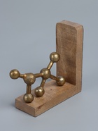 УЦЕНКА Держатель для книг «Молекулы», 40×8×20 см, никелевое и латунное покрытие, 2 шт. - Фото 3