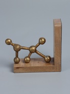 УЦЕНКА Держатель для книг «Молекулы», 40×8×20 см, никелевое и латунное покрытие, 2 шт. - Фото 4