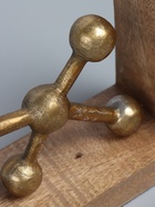 УЦЕНКА Держатель для книг «Молекулы», 40×8×20 см, никелевое и латунное покрытие, 2 шт. - Фото 8