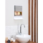 УЦЕНКА Набор для ванной комнаты Tokio, цвет снежно-белый - Фото 3