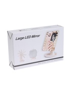 УЦЕНКА Зеркало KZ-06, подсветка, 26.5×16×12 см, 4хАА, 22 диода, сенсорная кнопка, черное - Фото 10