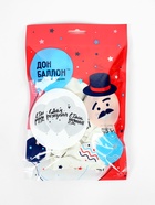 Воздушные шары латексные 12" «С днем рождения», 2 ст., набор 25 штук  (артикул 11005459)  большой выбор товаров оптом и в розницу по низким ценам с доставкой