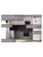 Кухонный гарнитур угловой «Аликанте 4», 1000×2450 мм, цвет чесура тёмная/чесура светлая - Фото 4