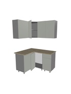 Кухонный гарнитур угловой «Аликанте 8», 1200×1400 мм, цвет чесура тёмная/чесура светлая - Фото 3