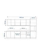 Кухонный гарнитур прямой «Лайн 16», 3000 мм, цвет тальки/обсидиан - Фото 2