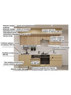 Кухонный гарнитур прямой трёхуровневый в потолок «Лайн 48», 2800 мм, цвет стамбул/дуб сонома - Фото 3