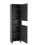 Шкаф – пенал для ванной комнаты «Пронто», с нишей, 500×300×1850 мм, цвет графит 10976714