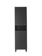 Шкаф – пенал для ванной комнаты «Пронто», с нишей, 500×300×1850 мм, цвет графит 10976714