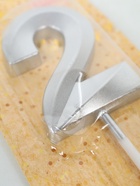 УЦЕНКА Свеча в торт на шпажке «Грань», цифра "2", серебро, 5 см - Фото 7