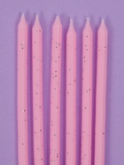 УЦЕНКА Свечи для торта «Розовая вечеринка», 6 шт., блестящие розовые - Фото 3