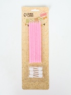 УЦЕНКА Свечи для торта «Розовая вечеринка», 6 шт., блестящие розовые - Фото 6