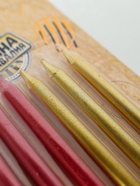 УЦЕНКА Свечи в торт "Ройс", 6 шт, высокие, 13 см, бордовые и золотые - Фото 10