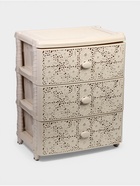 УЦЕНКА Комод 3-х секционный «Плетёнка», 55.5×44.5×87.5 см, слоновая кость - Фото 2