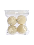 УЦЕНКА Набор шаров пластик d-8 см, 4 шт "Бархатный зной" белый - Фото 6