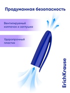 Набор ручек шариковых ErichKrause U-109 Stick Original, 8 штук, узел 1.0 мм, чернила синие - Фото 7