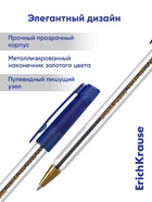 Ручка шариковая ErichKrause ULTRA-100 Gold Stick Classic, 0.5, Super Glide, синяя  (артикул 10998579)  большой выбор товаров оптом и в розницу по низким ценам с доставкой