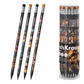 Карандаш чернографитный ErichKrause Mine Block трехгранный, с ластиком HB, в тубусе, пластик  (артикул 10998582)  большой выбор товаров оптом и в розницу по низким ценам с доставкой