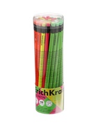Карандаш чернографитный ErichKrause Neon, круглый, с ластиком, HB, в тубусе, МИКС - Фото 7