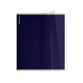 Тетрадь 48 листов в клетку ErichKrause CoverPrо fizzy, Stormy, с пластиковой обложкой, на скобе, индиго  (артикул 10998594)  большой выбор товаров оптом и в розницу по низким ценам с доставкой